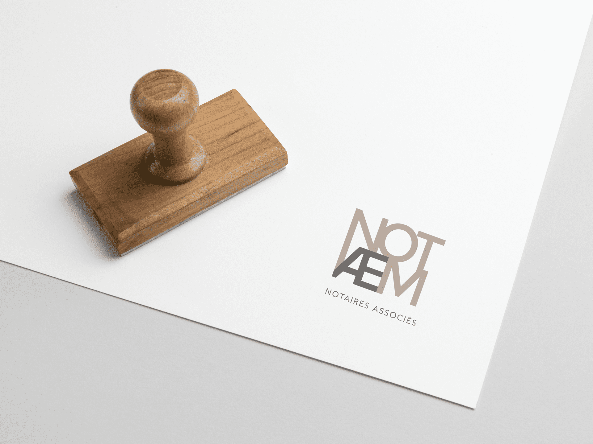 Support imprimé Notaem La Marketerie agence de communication à Evian, Thonon et Annemasse