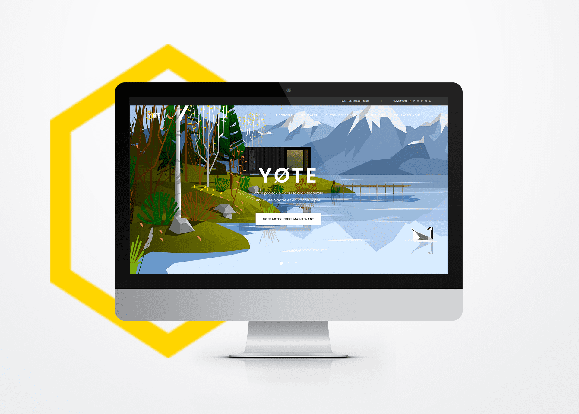 Réalisation de site web responsive Yote La Marketerie à Evian, Thonon et Annemasse